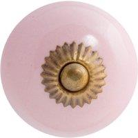 Nicola Spring Round Ceramic Cabinet Knob in Pink | Size: 1000mm x 500mm