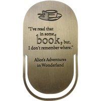 Alice In Wonderland Bookmark Metal - Pulteney Press (Alice)