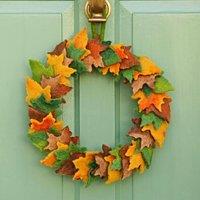 Paper High Felt Woodland Autumn Wreath
