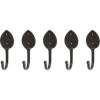 Hammer and Tongs Arrowhead Coat Hook - W55mm x H140mm - Black - Pack of 5 | Size: 1000mm x 1000mm