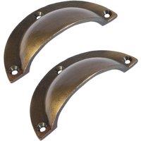 Hammer and Tongs Curved Cabinet Drawer Pull - W95mm x H46mm - Pack of 2 in Gold | Size: 1000mm x 500mm