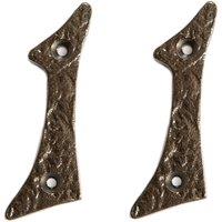 Hammer and Tongs Rustic Iron Numeral - Number 1 - H80mm - Pack of 2 in Grey