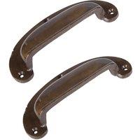 Hammer and Tongs Wide Lipped Cabinet Drawer Pull - W130mm x H50mm - Pack of 2 in Gold | Size: 1000mm x 500mm