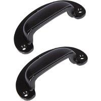 Hammer and Tongs Wide Lipped Cabinet Drawer Pull - W95mm x H40mm - Pack of 2 in Black | Size: 1000mm x 500mm