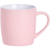 Argon Tableware Coloured Coffee Mug - 350ml - Durable Stoneware Cappuccino Latte Tea Cup in Pink
