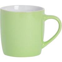 Argon Tableware Coloured Coffee Mug - 350ml - Durable Stoneware Cappuccino Latte Tea Cup in Green