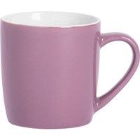 Argon Tableware Coloured Coffee Mug - 350ml - Durable Stoneware Cappuccino Latte Tea Cup in Purple