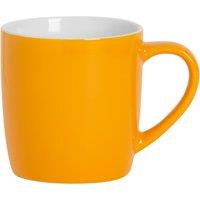Argon Tableware Coloured Coffee Mug - 350ml - Durable Stoneware Cappuccino Latte Tea Cup in Yellow