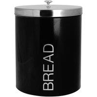 Harbour Housewares Kitchen Biscuit Tin - Round Metal Kitchen Storage Container Tin in Black