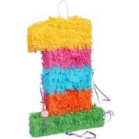Fax Potato Pinatas Number 1 Cardboard Pinata - W35cm x D7.5cm x H50cm - Multi