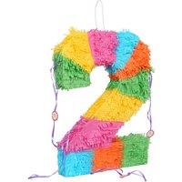 Fax Potato Pinatas Number 2 Cardboard Pinata - W35cm x D7.5cm x H50cm - Multi