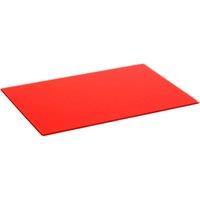 Harbour Housewares Glass Chopping Board - 50 x 40cm Kitchen Cutting Board for Food Prep in Red | Size: 50 x 40 cm