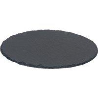 Argon Tableware Round Slate Serving Platter 33cm in Grey
