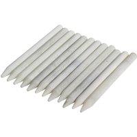 Argon Tableware White Slate Chalk Pencils - 8cm - Pack of 12 in Grey