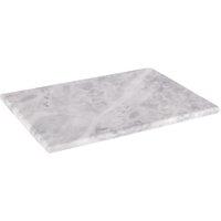 Argon Tableware Marble Cheese Board - 30 x 20cm White Rectangular Serving Board | Size: 30 x 20 cm