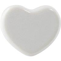 Nicola Spring Ceramic Cabinet Knob Heart in White | Size: 1000mm x 500mm