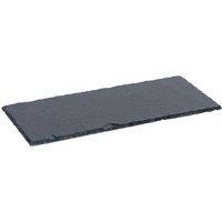 Argon Tableware Rectangle Slate Dinner Plate 29 x 12cm in Grey | Size: 29 x 12 cm