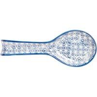 Nicola Spring Hand-Printed Kitchen Spoon Rest - 26.5cm in Navy