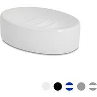 Harbour Housewares Ceramic Bathroom Soap Dish in White