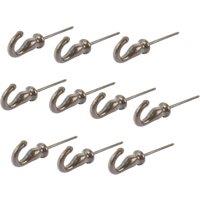 Hammer and Tongs Screw Hook - W20mm x H35mm - Pack of 10 in Grey | Size: 1000mm x 1000mm