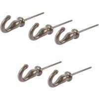 Hammer and Tongs Screw Hook - W20mm x H35mm - Pack of 5 in Grey | Size: 1000mm x 1000mm