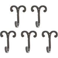 Hammer and Tongs Wire Coat Hook - W70mm x H90mm - Black - Pack of 5 | Size: 1000mm x 1000mm