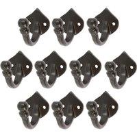 Hammer and Tongs Arrow Head Hook - W35mm x H40mm - Pack of 10 in Black | Size: 1000mm x 1000mm