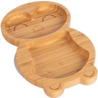 Tiny Dining Penguin Bamboo Baby Suction Plate in Grey