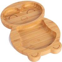 Tiny Dining Penguin Bamboo Baby Suction Plate in White