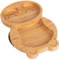 Tiny Dining Penguin Bamboo Baby Suction Plate in Black