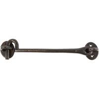 Hammer and Tongs Rustic Cabin Hook and Eye - W225mm - Black | Size: 10000mm x 520mm