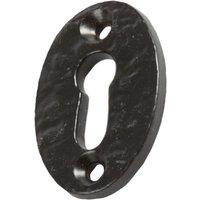 Hammer and Tongs Rustic Escutcheon Plate - W35mm x H50mm - Black | Size: 10000mm x 520mm