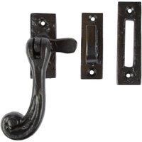 Hammer and Tongs Rustic Window Fastener - Left Handed - W45mm x H110mm - Black | Size: 10000mm x 520mm