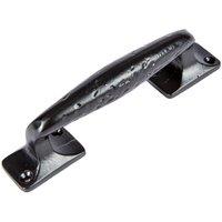 Hammer and Tongs Forged Barn Door Handle - H150mm - Black | Size: 10000mm x 520mm