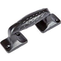 Hammer and Tongs Forged Barn Door Handle - H100mm - Black | Size: 10000mm x 520mm