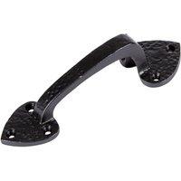 Hammer and Tongs Rustic Arrowhead Door Handle - H155mm - Black | Size: 10000mm x 520mm