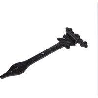 Hammer and Tongs Ornate T-Hinge - W310mm - Black | Size: 10000mm x 520mm
