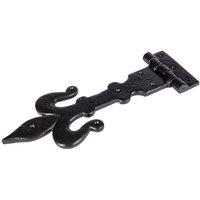 Hammer and Tongs Fleur De Lis T-Hinge - W310mm - Black | Size: 10000mm x 520mm