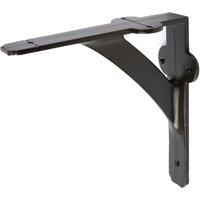 Hammer and Tongs Iron Shelf Bracket - D150mm in Black | Size: 1000mm x 1000mm