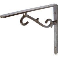 Hammer and Tongs Scroll Iron Shelf Bracket - D205mm in Grey | Size: 1000mm x 1000mm
