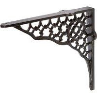 Hammer and Tongs Honeycomb Iron Shelf Bracket - D205mm in Black | Size: 1000mm x 1000mm