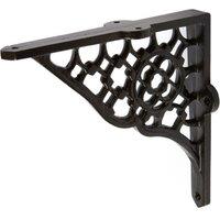 Hammer and Tongs Honeycomb Iron Shelf Bracket - D155mm in Black | Size: 1000mm x 1000mm