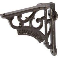 Hammer and Tongs Ornate Iron Shelf Bracket - D120mm in Black | Size: 1000mm x 1000mm