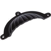 Hammer and Tongs Fluted Cabinet Drawer Pull - W130mm x H60mm in Black | Size: 1000mm x 500mm