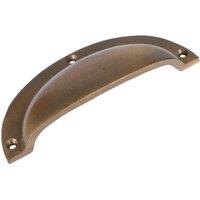 Hammer and Tongs Curved Cabinet Drawer Pull - W130mm x H50mm in Gold | Size: 1000mm x 500mm