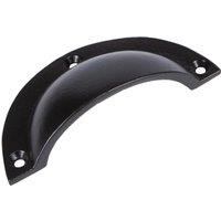 Hammer and Tongs Curved Cabinet Drawer Pull - W95mm x H46mm in Black | Size: 1000mm x 500mm