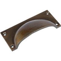 Hammer and Tongs Rectangular Cabinet Drawer Pull - W105mm x H50mm in Gold | Size: 1000mm x 500mm
