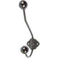 Hammer and Tongs Ceramic Ball Hat & Coat Hook - W50mm x H180mm in Black | Size: 1000mm x 1000mm