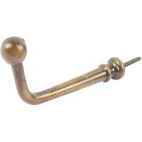 Hammer and Tongs Flat Top Screw Hook - W20mm x H60mm in Gold | Size: 1000mm x 1000mm