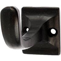Hammer and Tongs Square Back Curved Hook - W30mm x H45mm - Black | Size: 1000mm x 1000mm